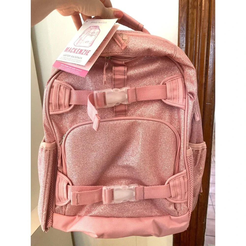 Pottery barn school LARGE Backpack +Sticker princess glitter Barbie Travel girl